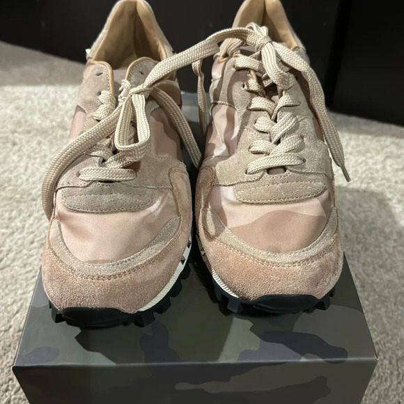 Valentino Women's Sneakers in Beige and Pink - Picture 1 of 5